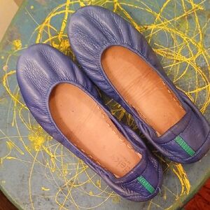 Tieks By Gavrieli Blue Leather Ballet Flats. Womens Sz.8